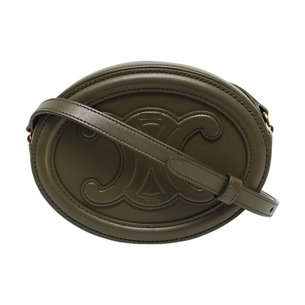 Authenticated pre-owned  TRIOMPHE Calfskin Green - Shoulder Bag at Looply