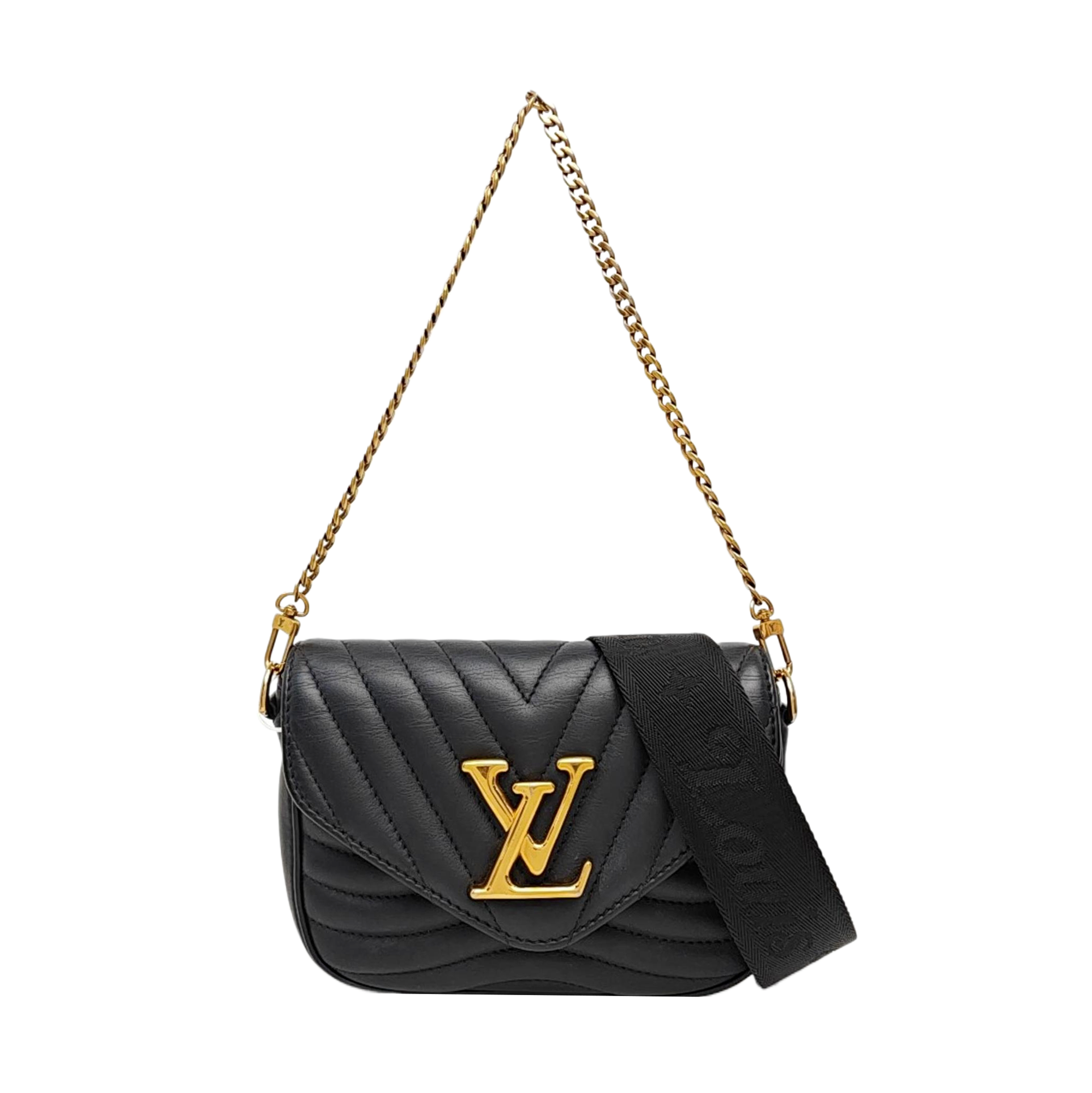 NEW WAVE Quilted Calfskin Black