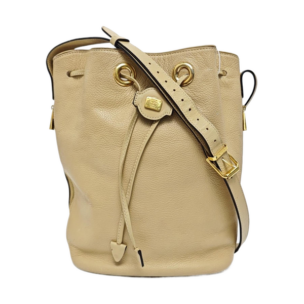Calfskin Shoulder Bag Beige