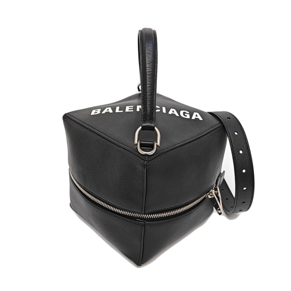 Calfskin Shoulder Bag Small Black