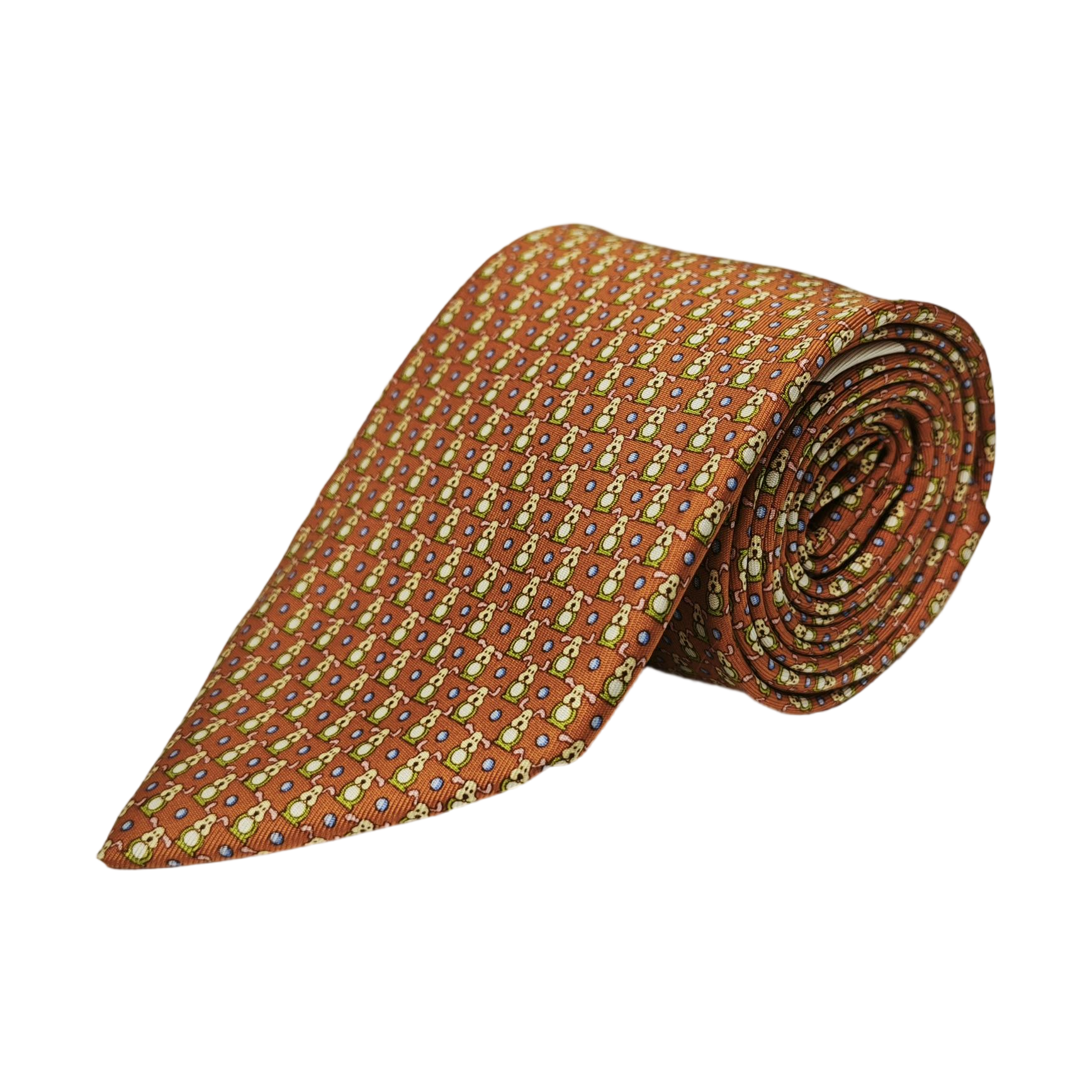 Mulberry Silk Tie Orange