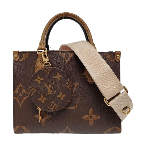 ONTHEGO PM Monogram Coated Canvas Brown