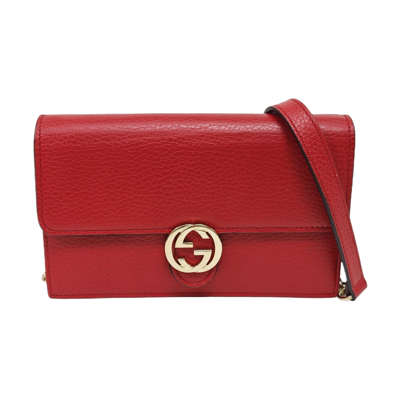 Calfskin Shoulder Bag Red