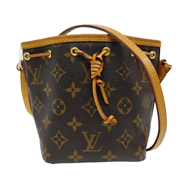 NÉONOÉ Nano Monogram Coated Canvas Brown