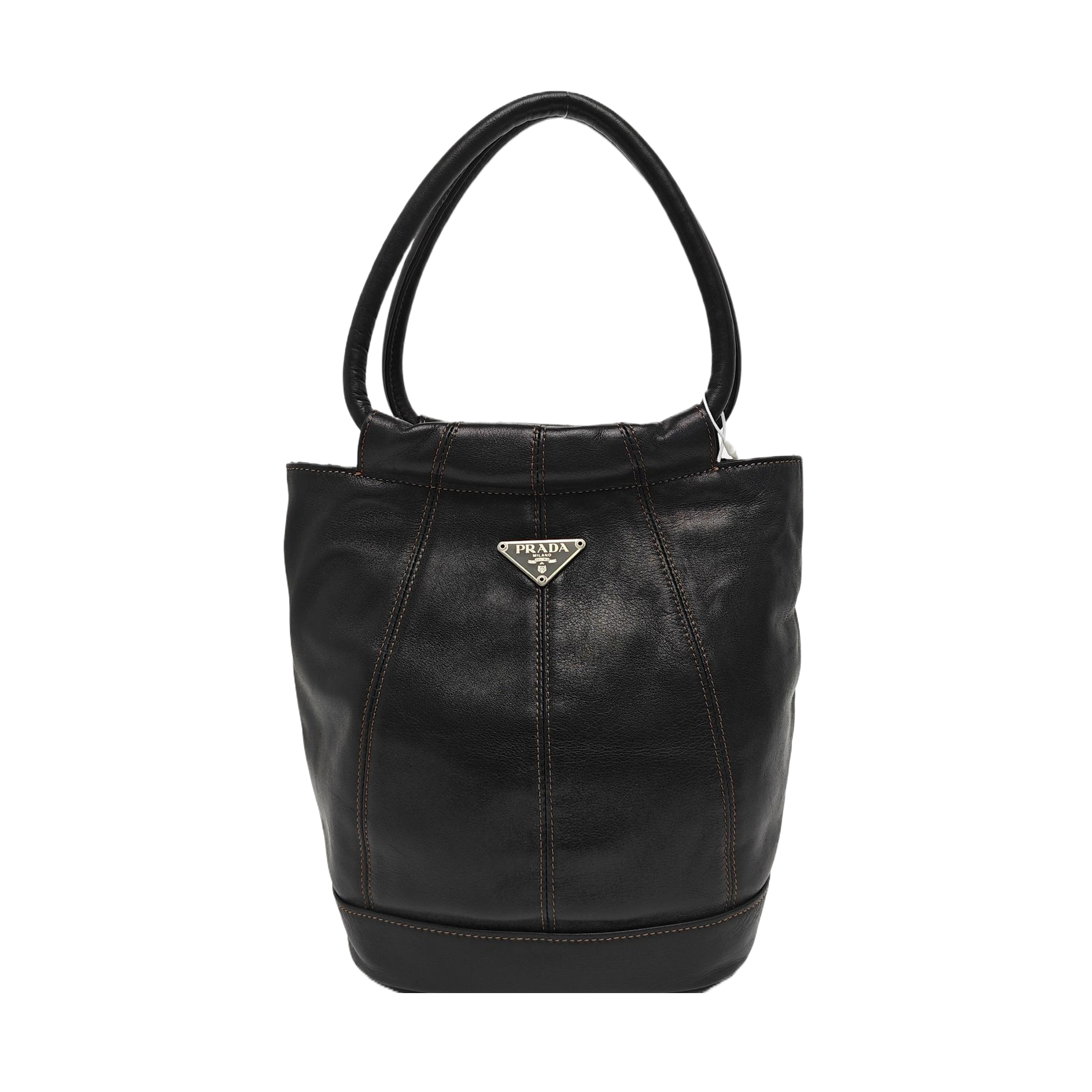 Calfskin Bucket Bag Black