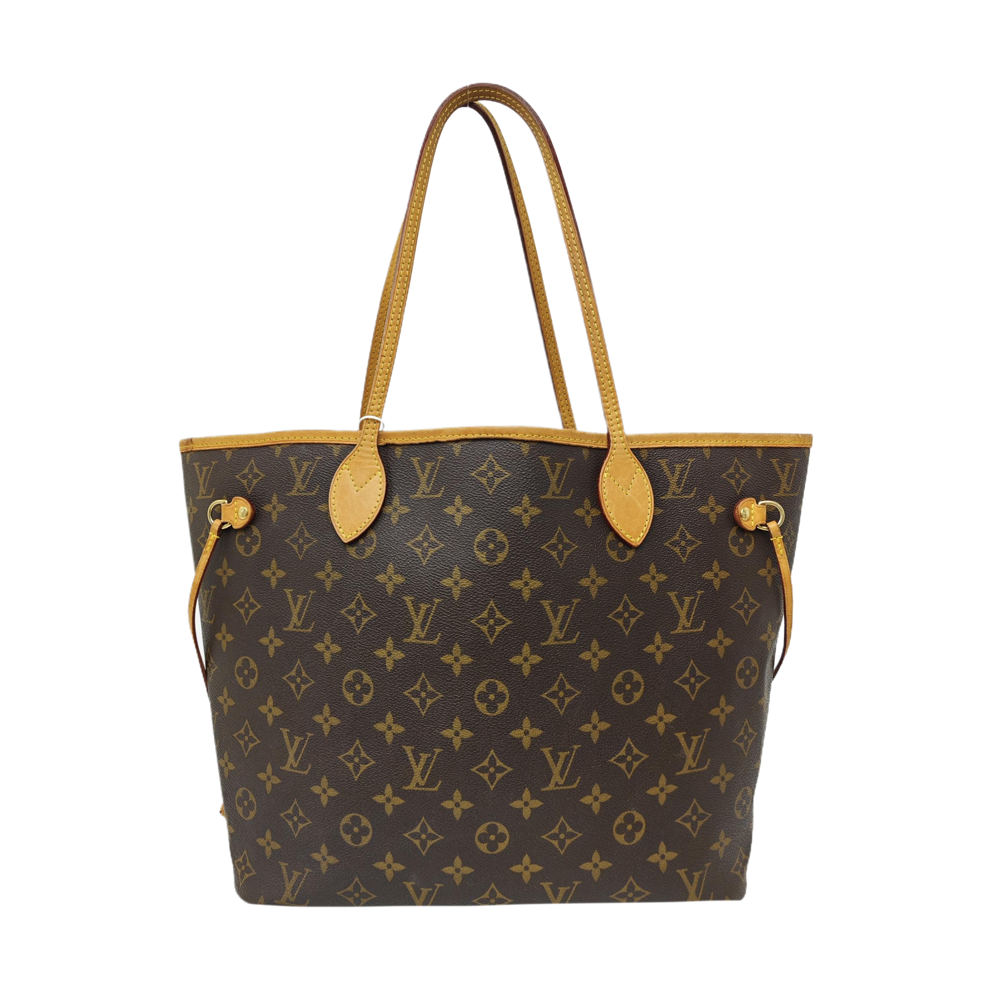 NEVERFULL MM Monogram Coated Canvas Brown