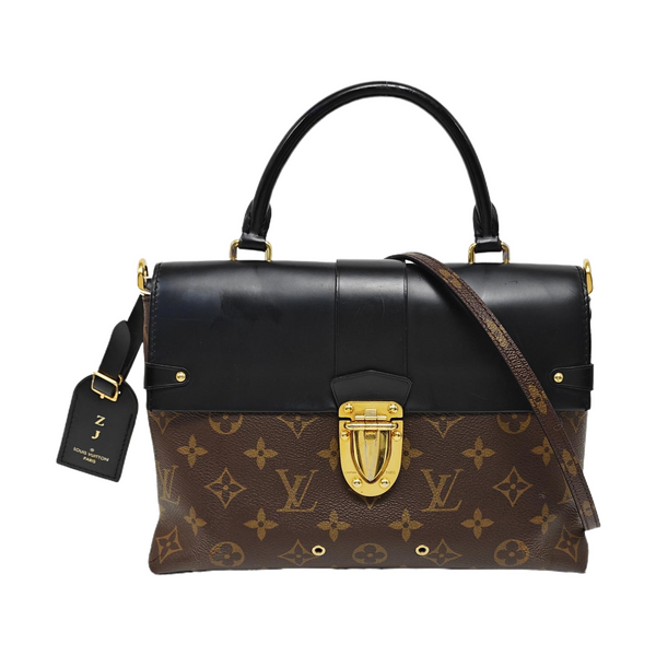 ONE HANDLE Monogram Coated Canvas Brown