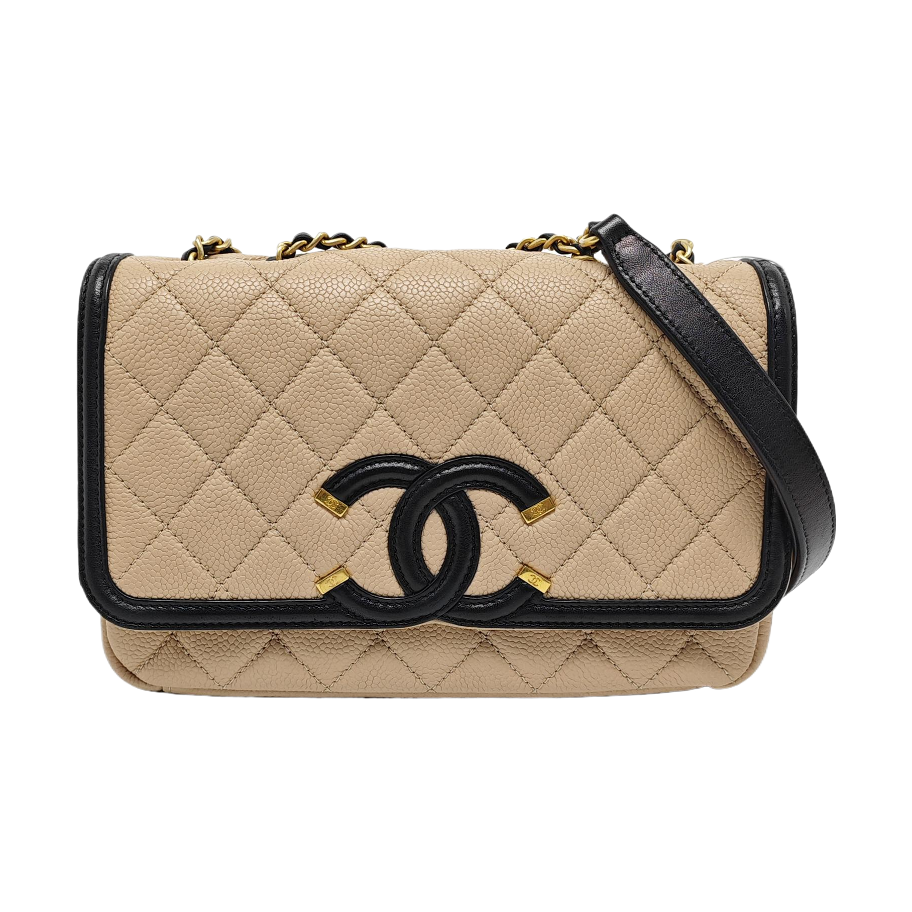 FILIGREE Medium Quilted Grained Calfskin Pink