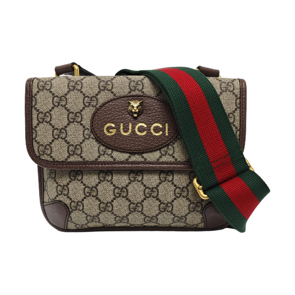 Neo Vintage Small Monogram Coated Canvas Beige