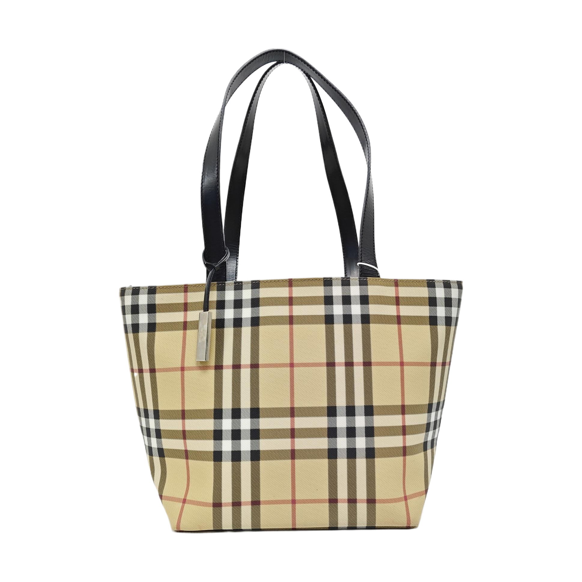 Coated Canvas Top Handle Bag Multicolor