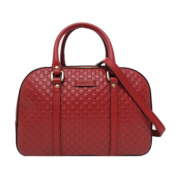 Microguccissima Monogram Calfskin Red