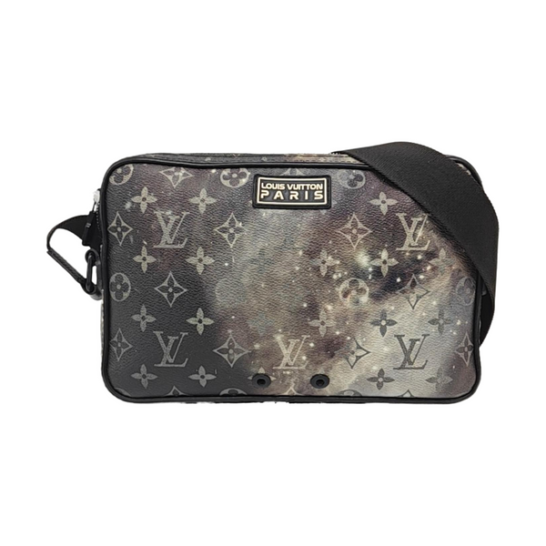 ALPHA Monogram Coated Canvas Gray