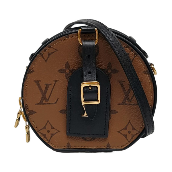 BOITE CHAPEAU Mini Monogram Coated Canvas Brown