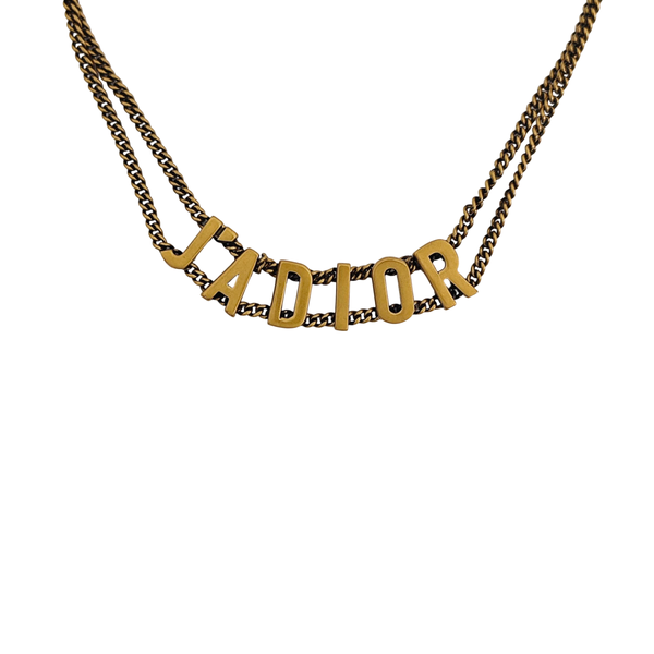 J'adior Metal Gold Necklace