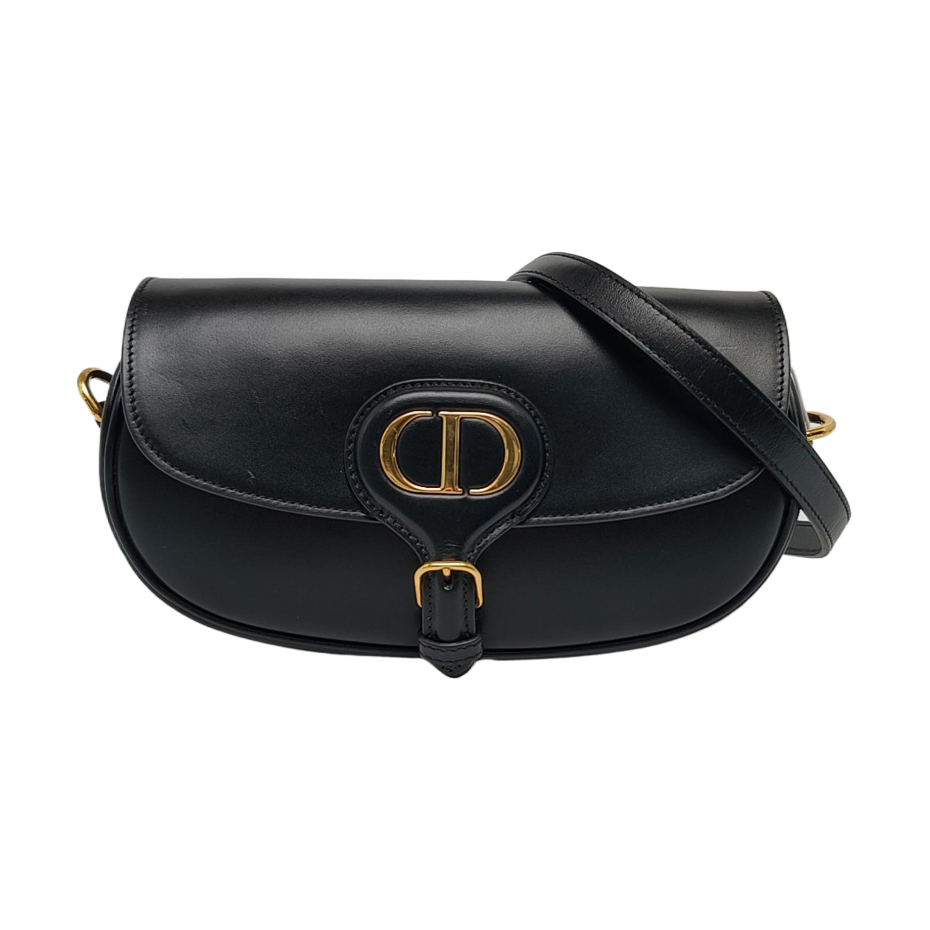 Authenticated pre-owned  Bobby Calfskin Black - Shoulder Bag at Looply