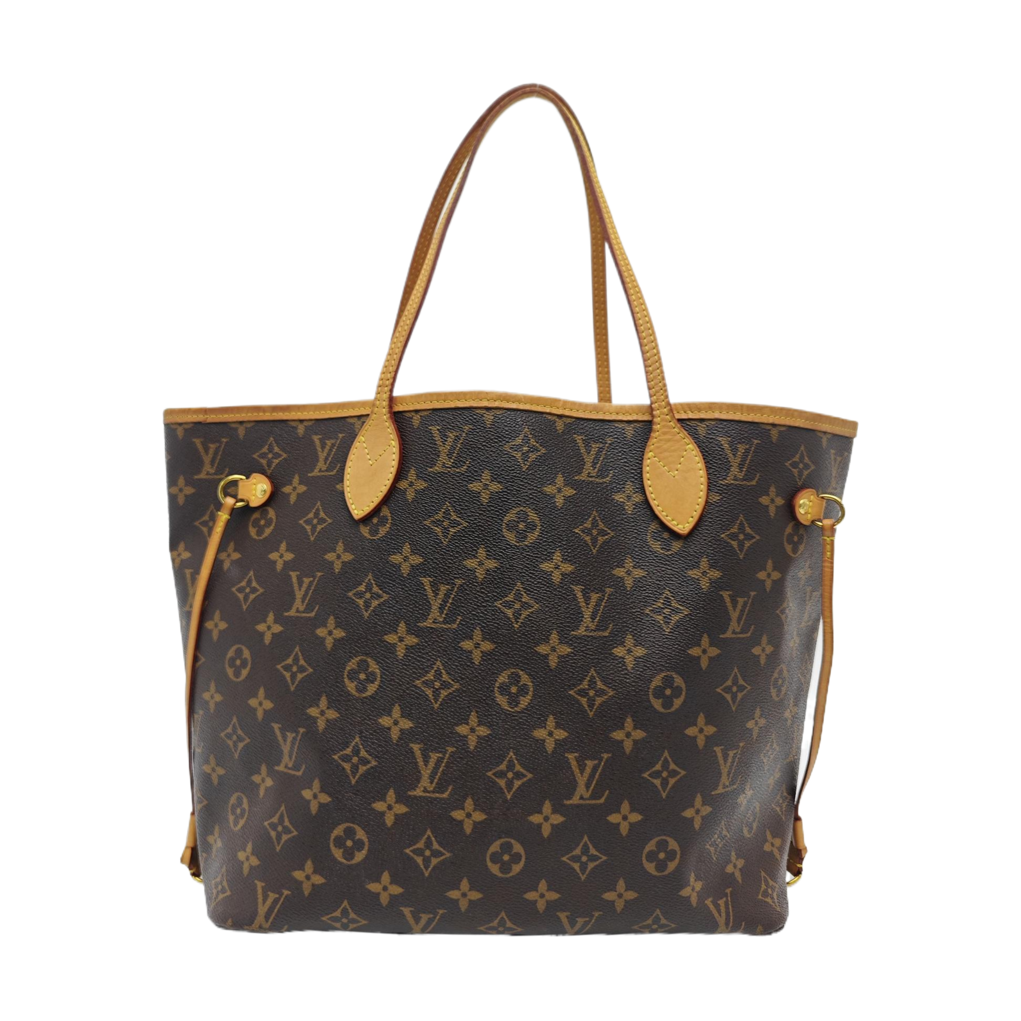 NEVERFULL MM Monogram Coated Canvas Brown