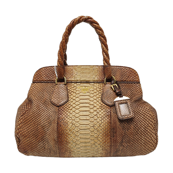 Python Tote Bag Brown