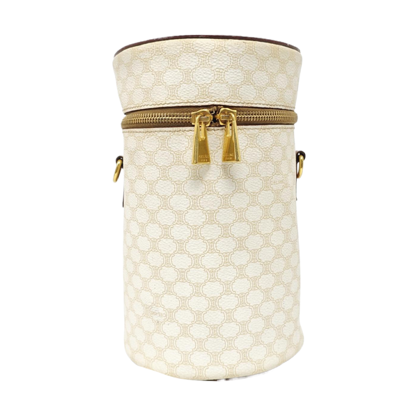 Coated Canvas Shoulder Bag White