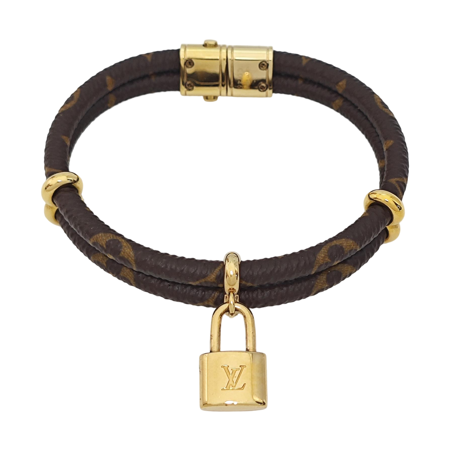 KEEP IT Coated Canvas Brown Bracelet