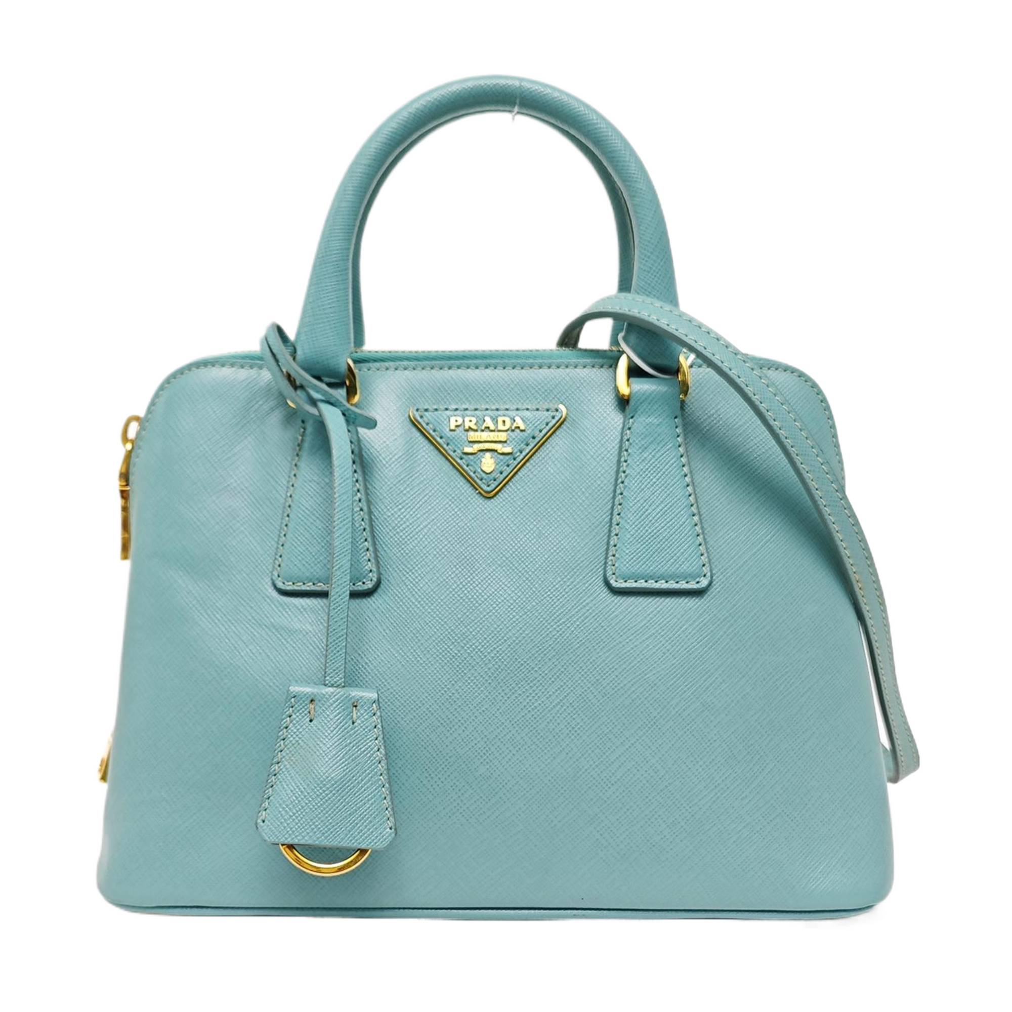 Authenticated pre-owned  Promenade Saffiano Calfskin Blue - Shoulder Bag at Looply