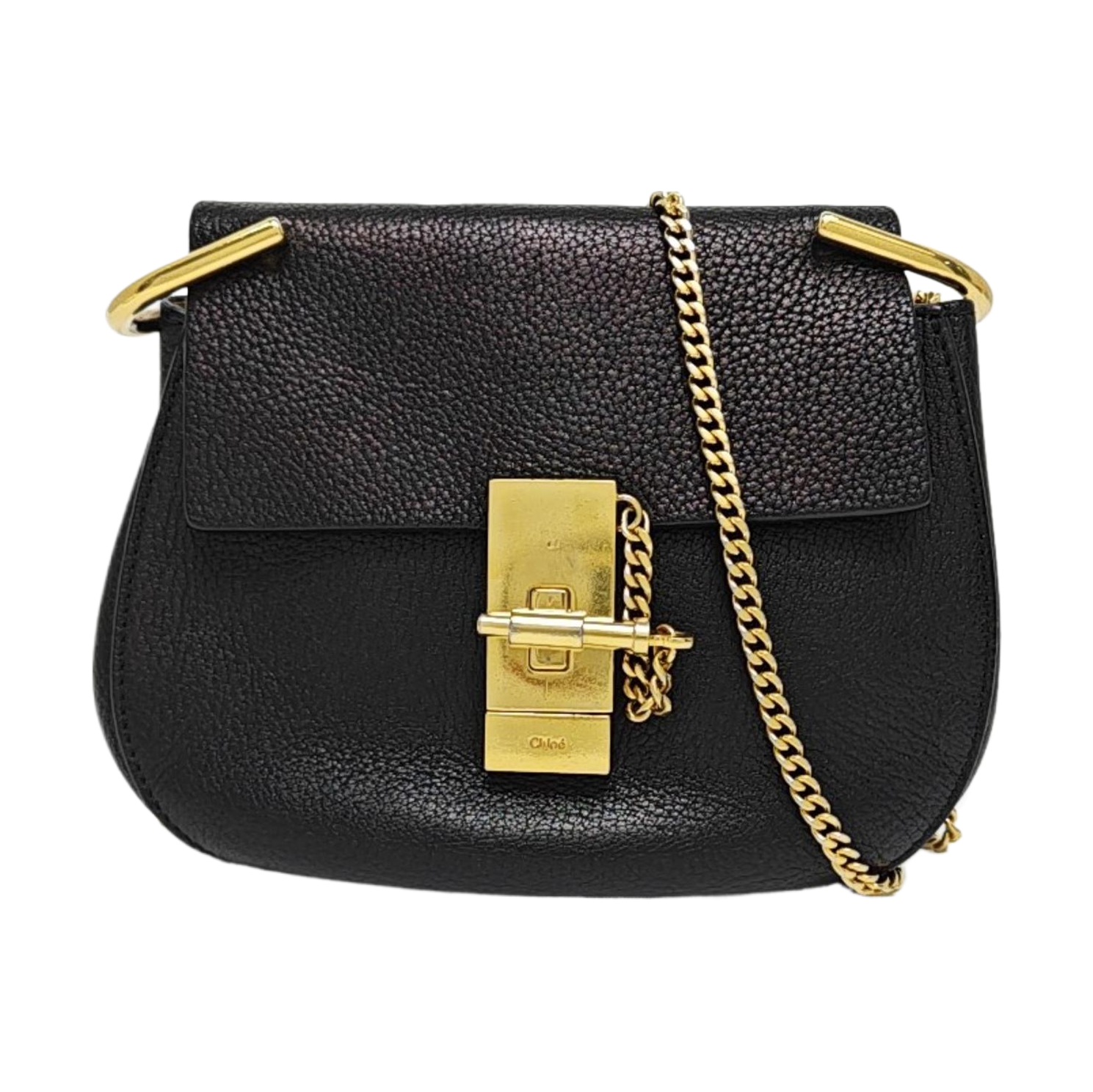 Drew Mini Calfskin Black