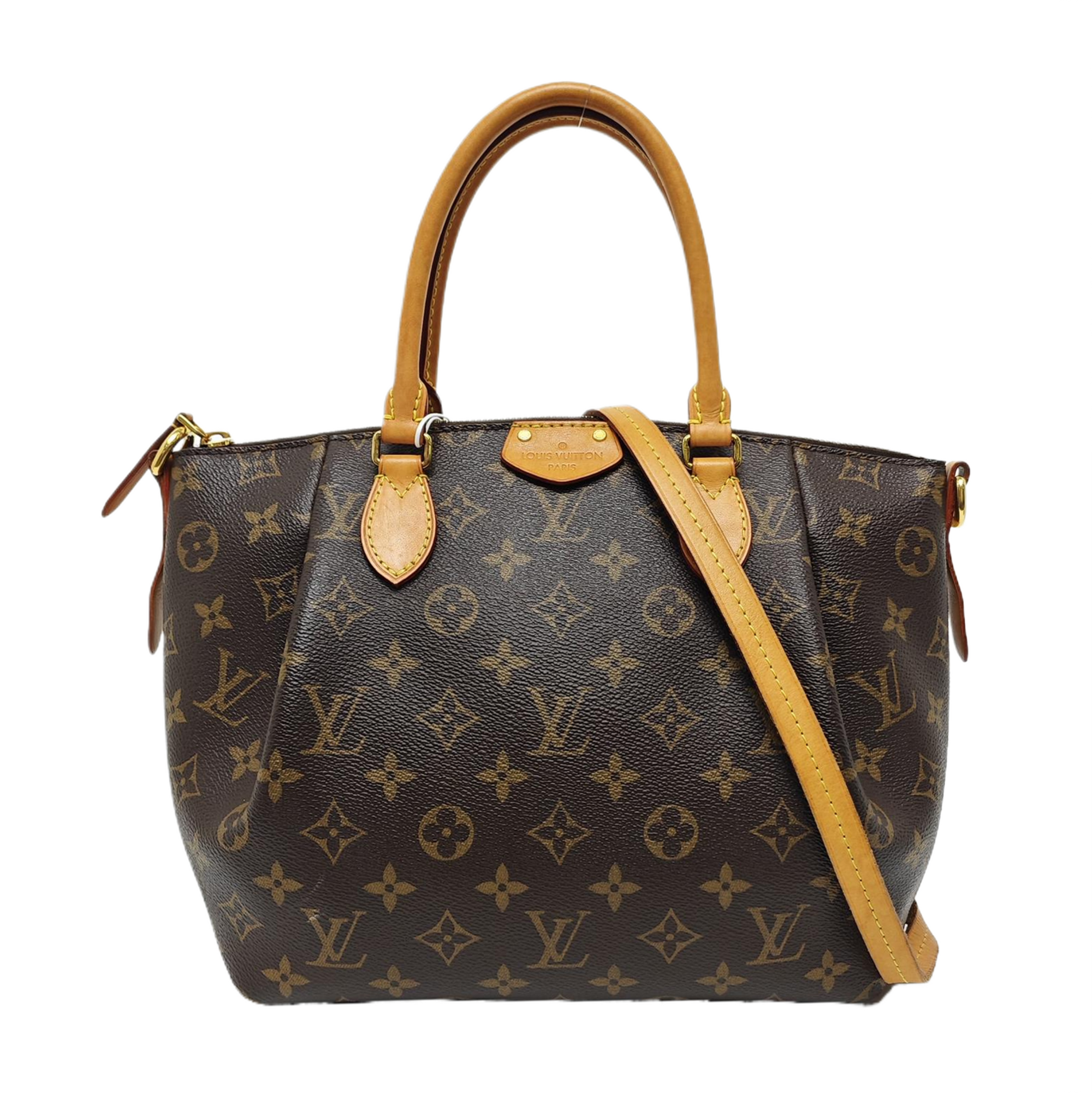 TURENNE Monogram Coated Canvas Brown