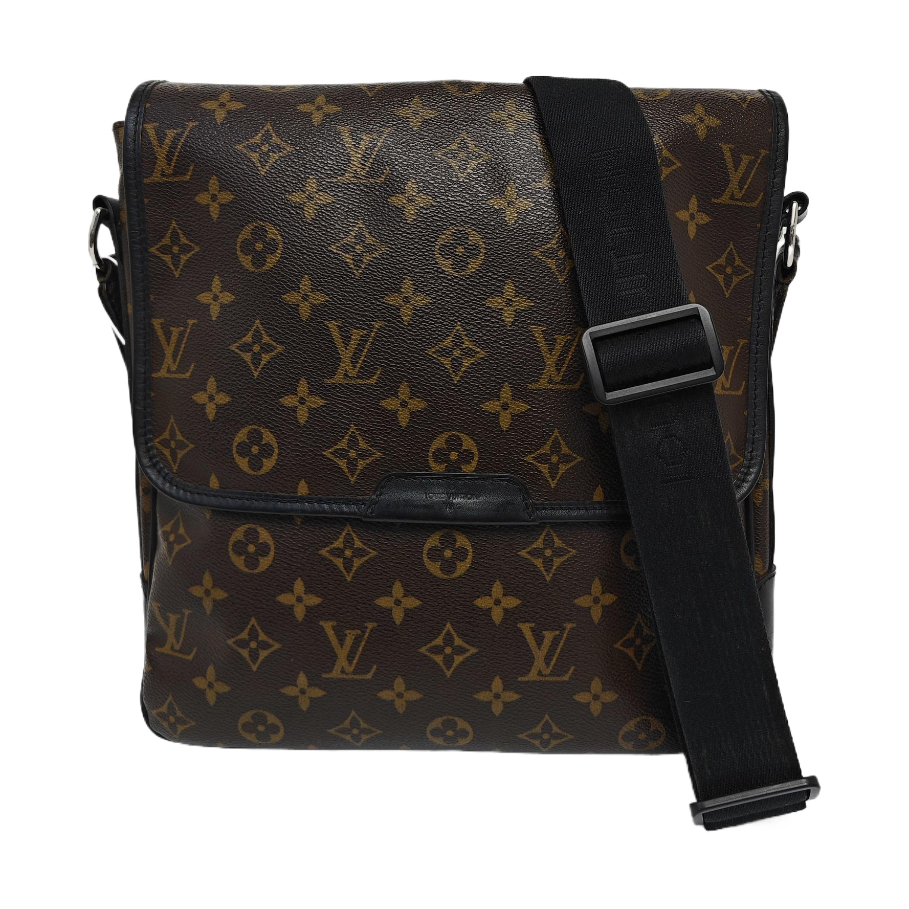 Monogram Coated Canvas Shoulder Bag Brown