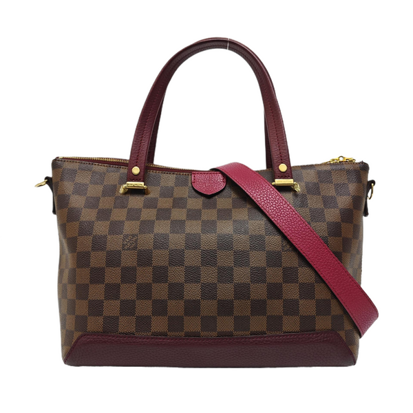 HYDE PARK Damier Ebene Coated Canvas Brown