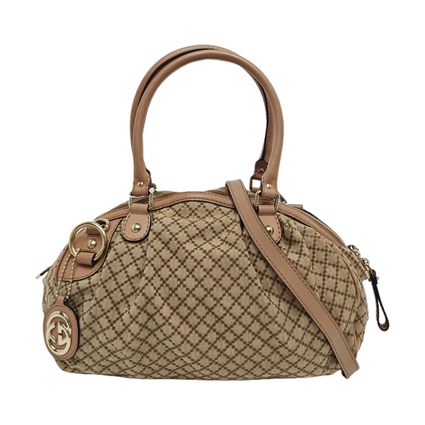 Sukey Quilted Canvas Beige