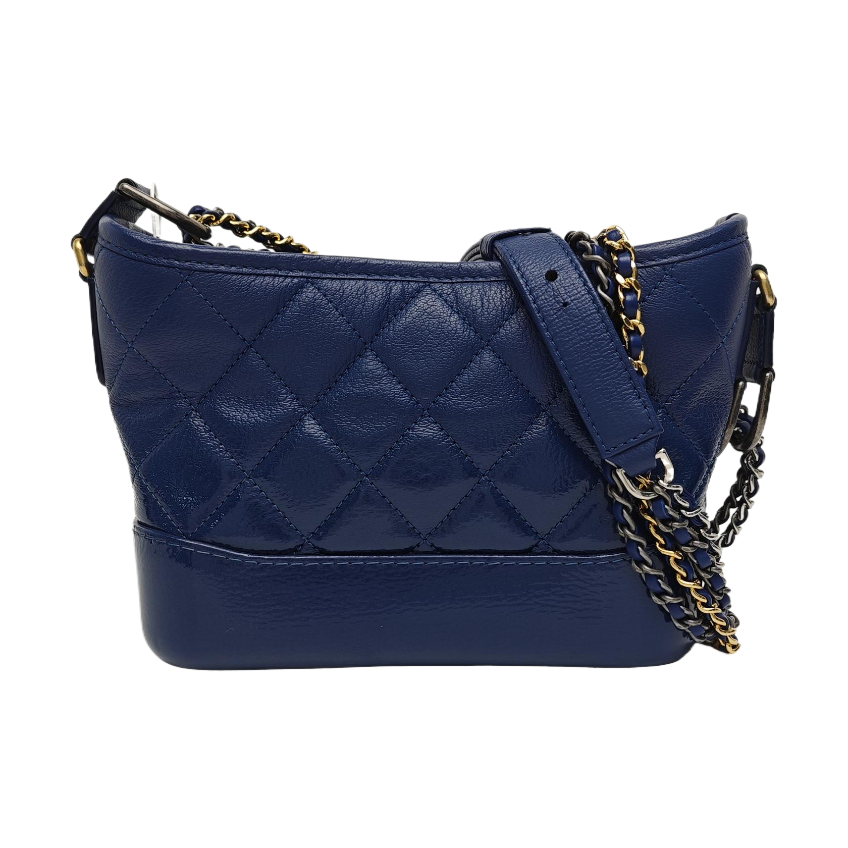 GABRIELLE Small Quilted Calfskin Blue