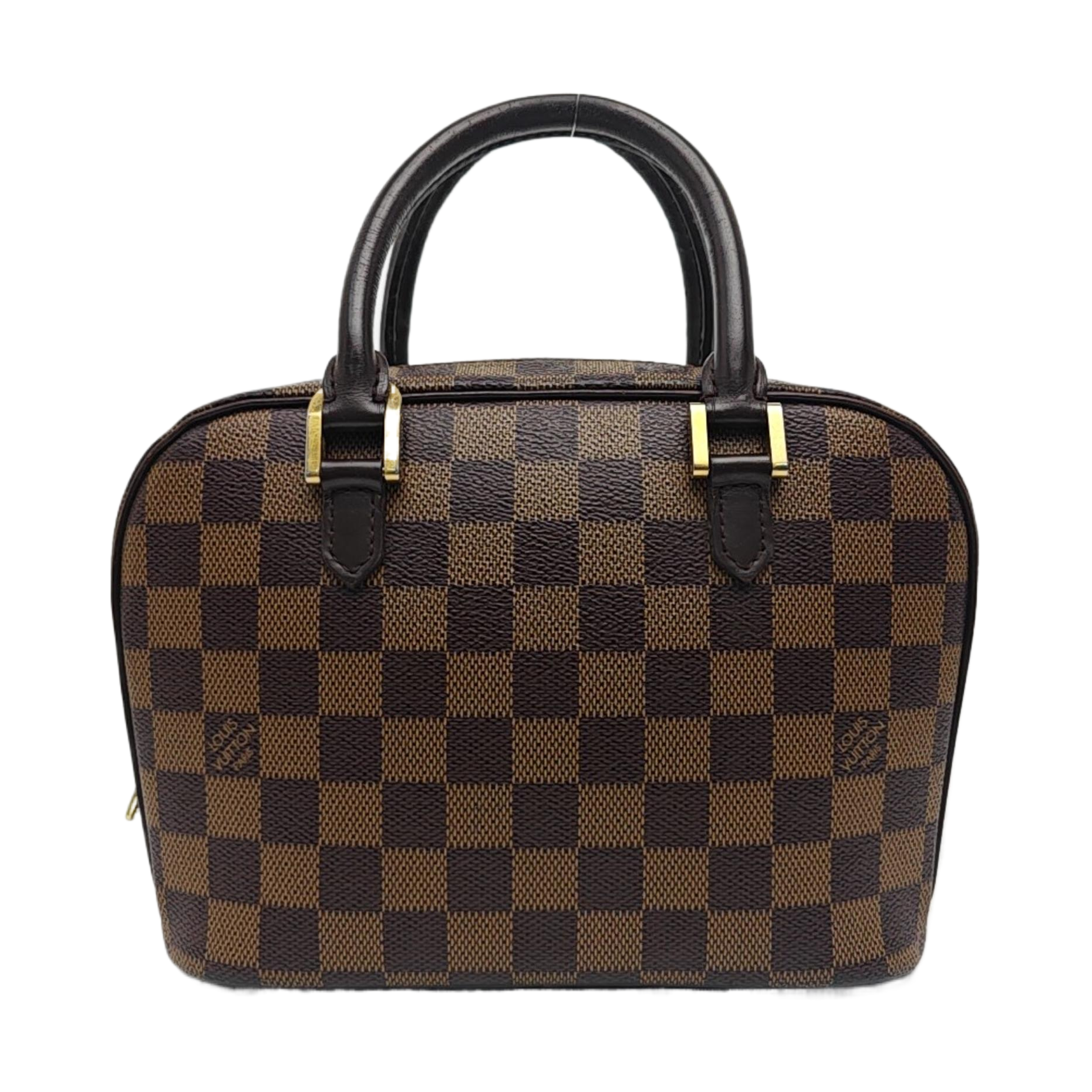SARRIA Mini Damier Ebene Coated Canvas Brown