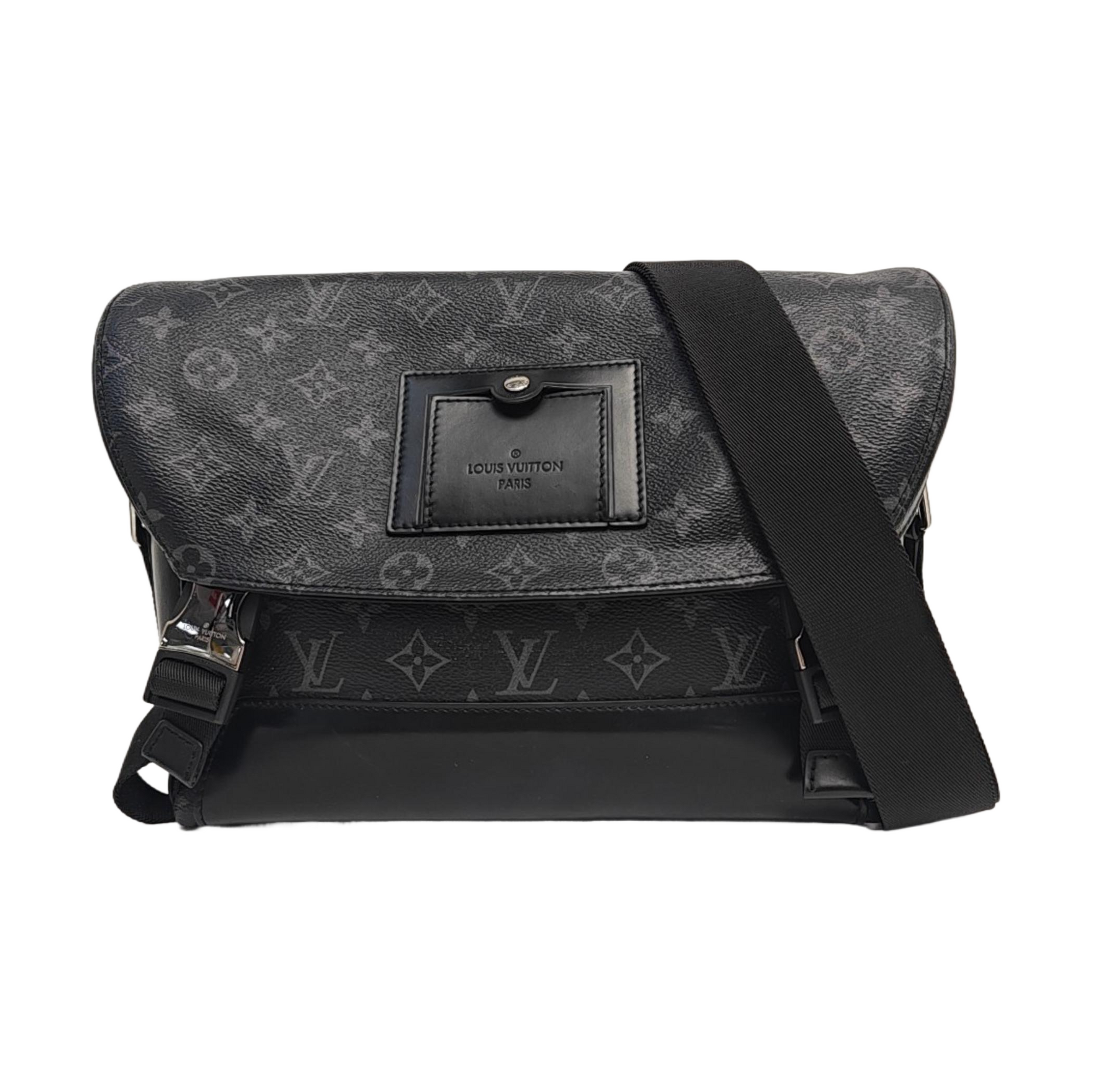 VOYAGER PM Monogram Coated Canvas Black