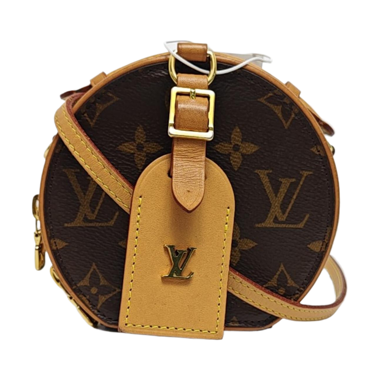 BOITE CHAPEAU Mini Monogram Coated Canvas Brown