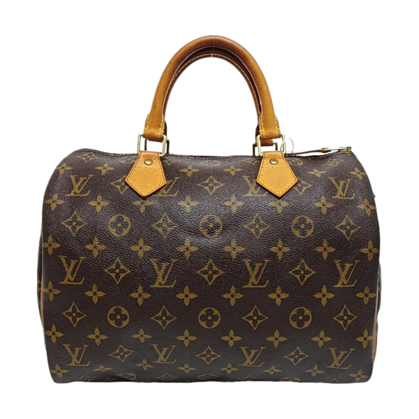 SPEEDY 30 Monogram Coated Canvas Brown