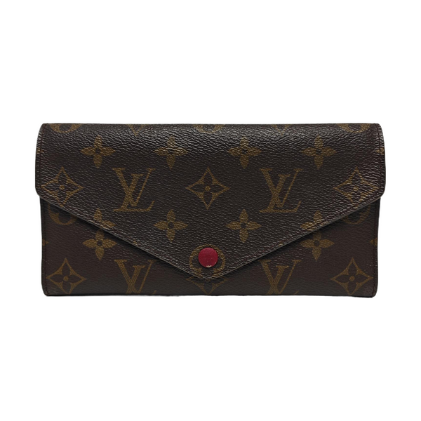 JOSÉPHINE Monogram Coated Canvas Brown Wallet