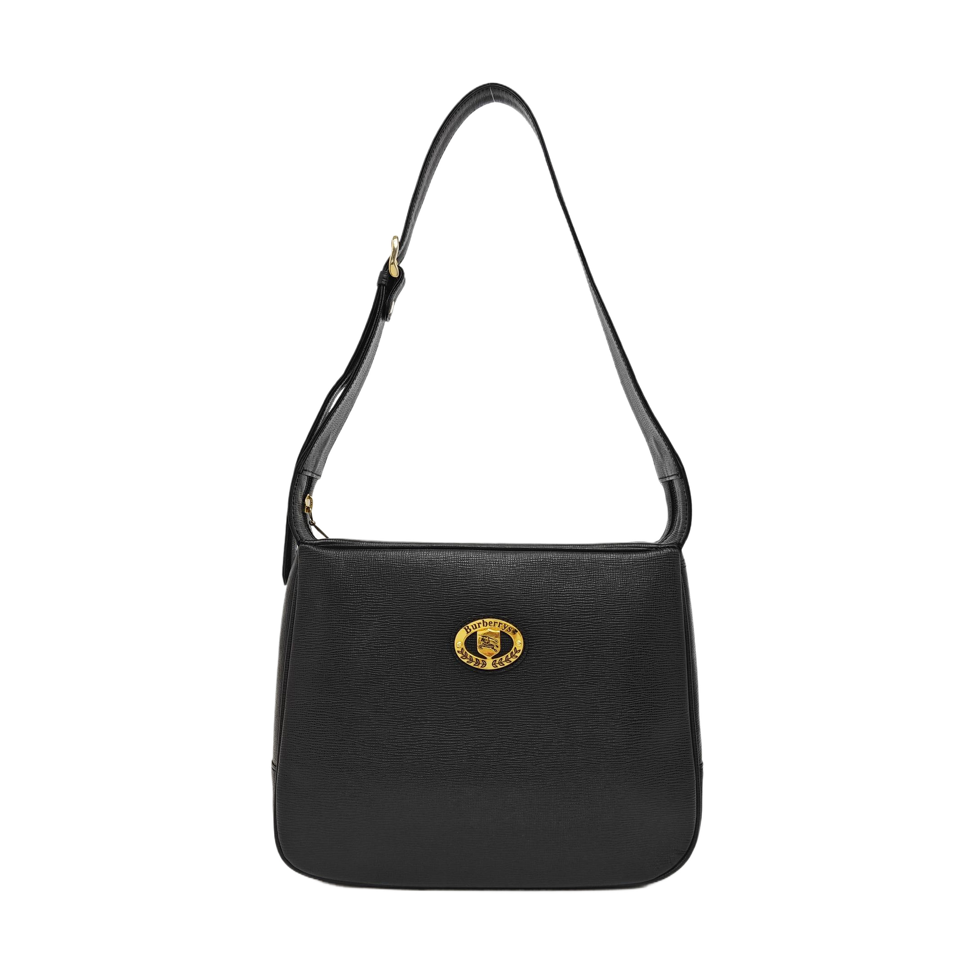 Calfskin Shoulder Bag Black