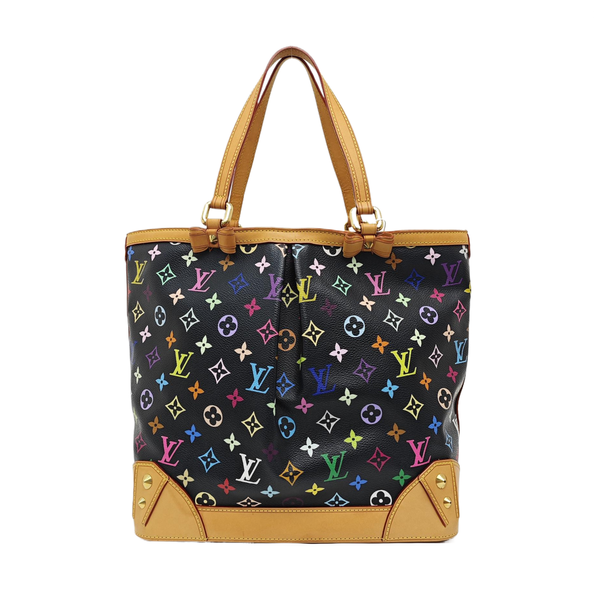 LV × TM SHARLEEN MM Monogram Coated Canvas Black