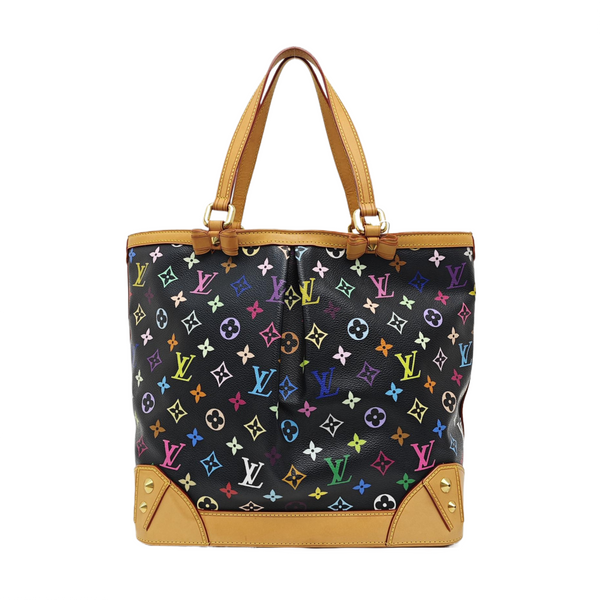 LV × TM SHARLEEN MM Monogram Coated Canvas Black