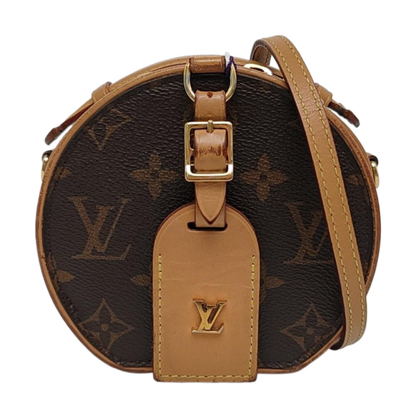 BOITE CHAPEAU Mini Monogram Coated Canvas Brown