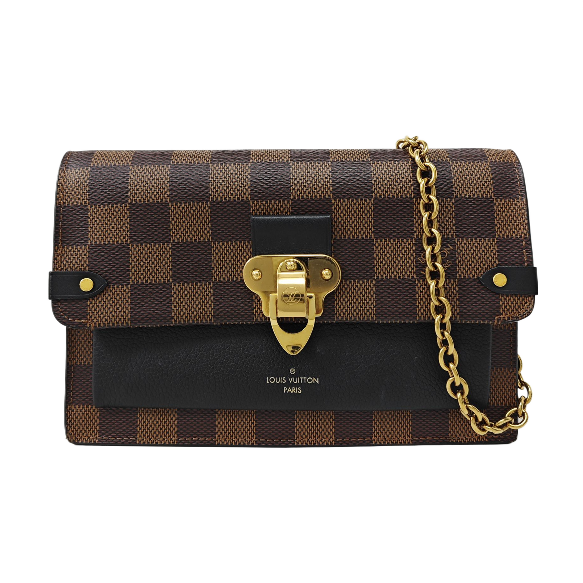 VAVIN Damier Ebene Coated Canvas Brown