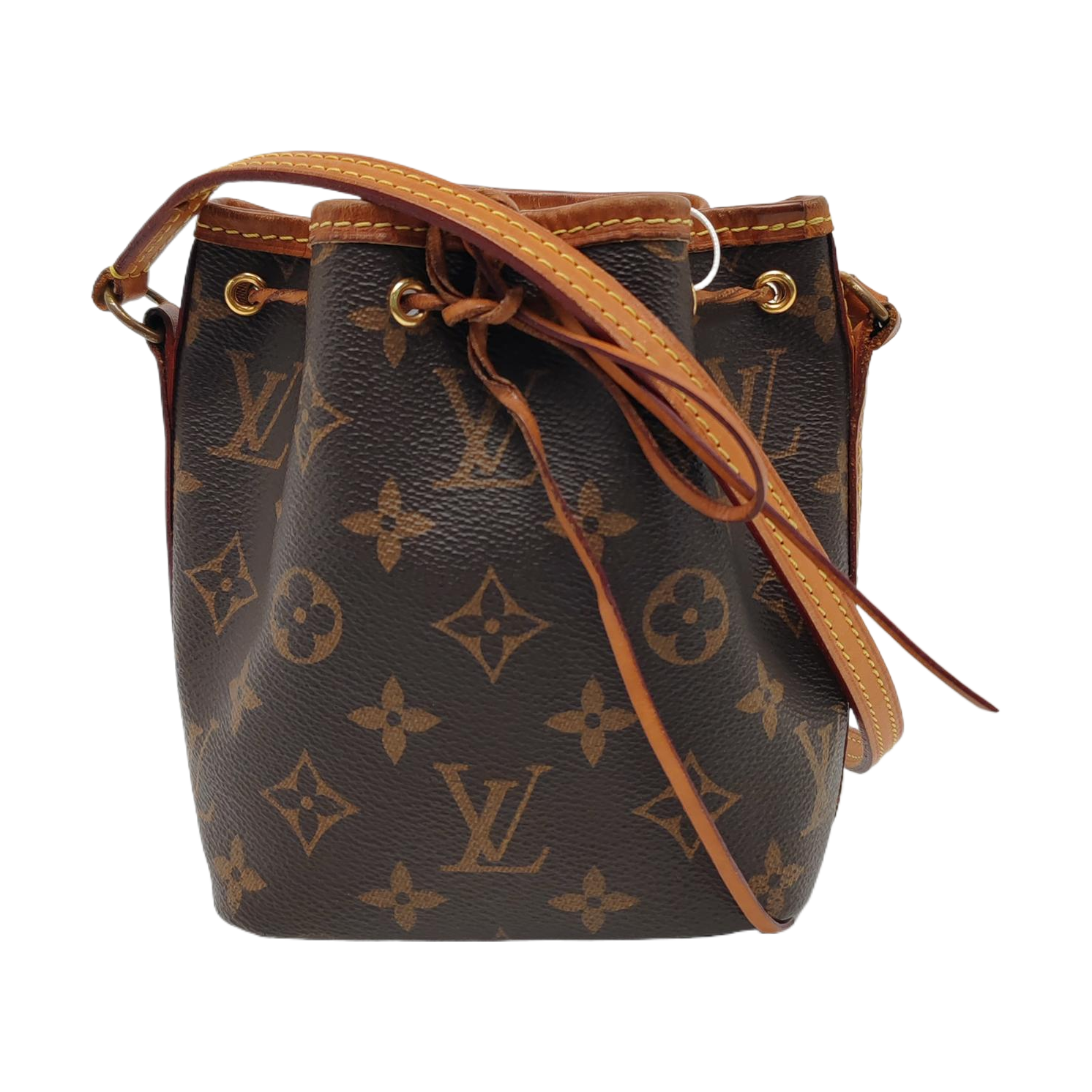 NÉONOÉ Nano Monogram Coated Canvas Brown
