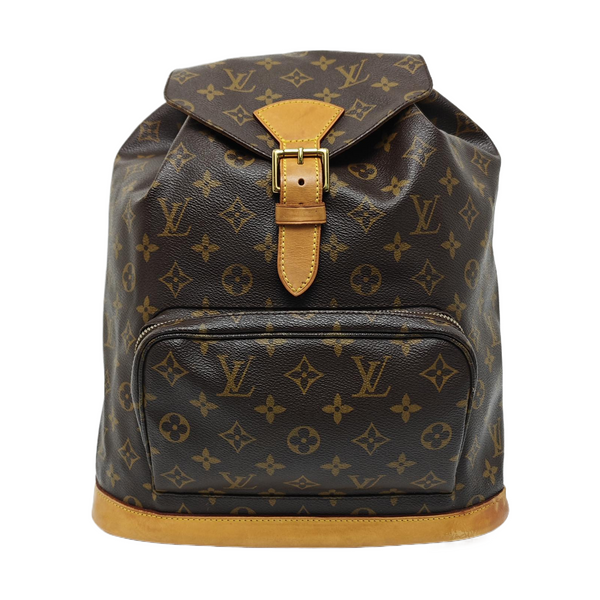 MONTSOURIS GM Monogram Coated Canvas Brown