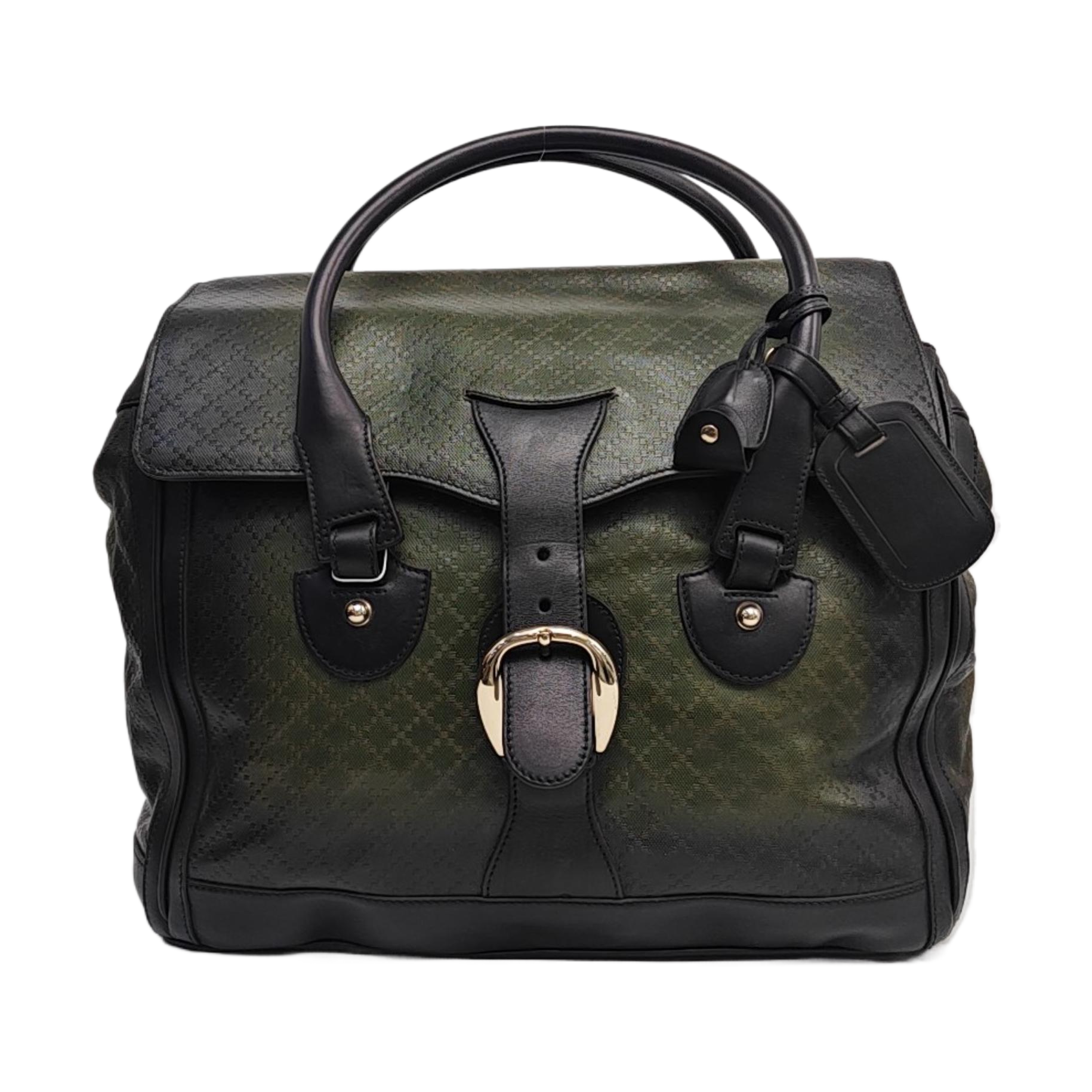 Calfskin Top Handle Bag Green