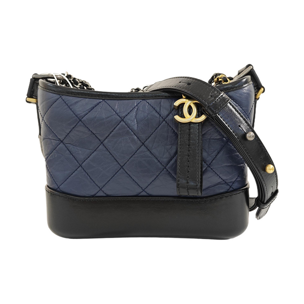 GABRIELLE Small Quilted Calfskin Blue