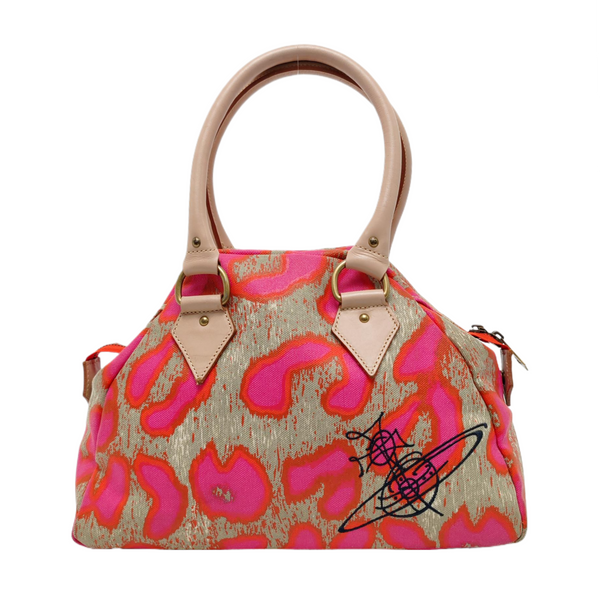 Canvas Top Handle Bag Multicolor