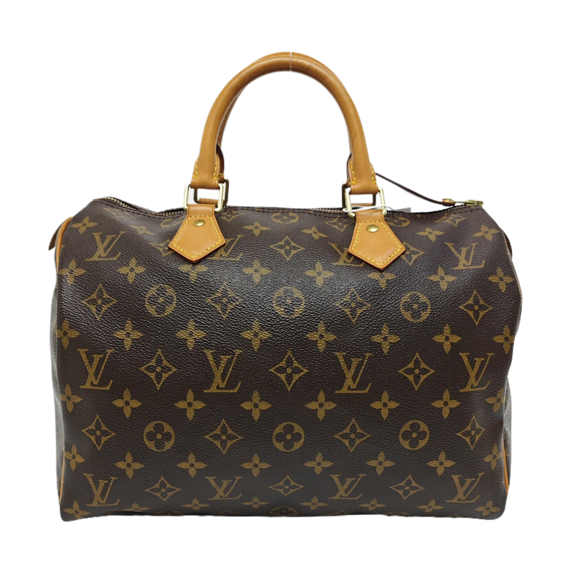 SPEEDY 30 Monogram Coated Canvas Brown