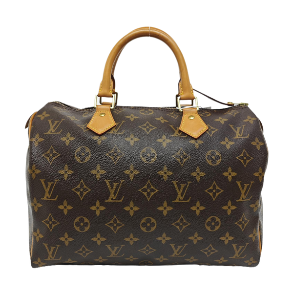 SPEEDY 30 Monogram Coated Canvas Brown