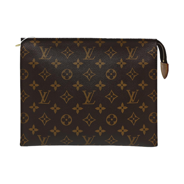 TOILET POCKET 26 Monogram Coated Canvas Brown