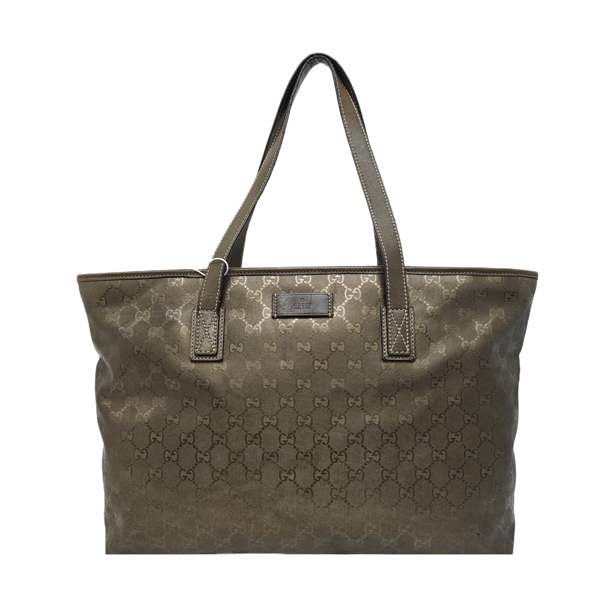 GG Imprime Monogram Coated Canvas Green