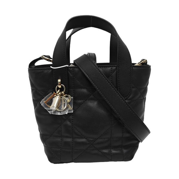 Toujours Nano Cannage Calfskin Black